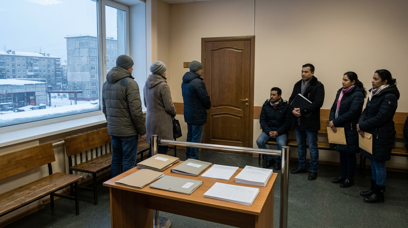 Информация о рассмотрении в Мурманске дела о фиктивном миграционном учёте 82 иностранцев